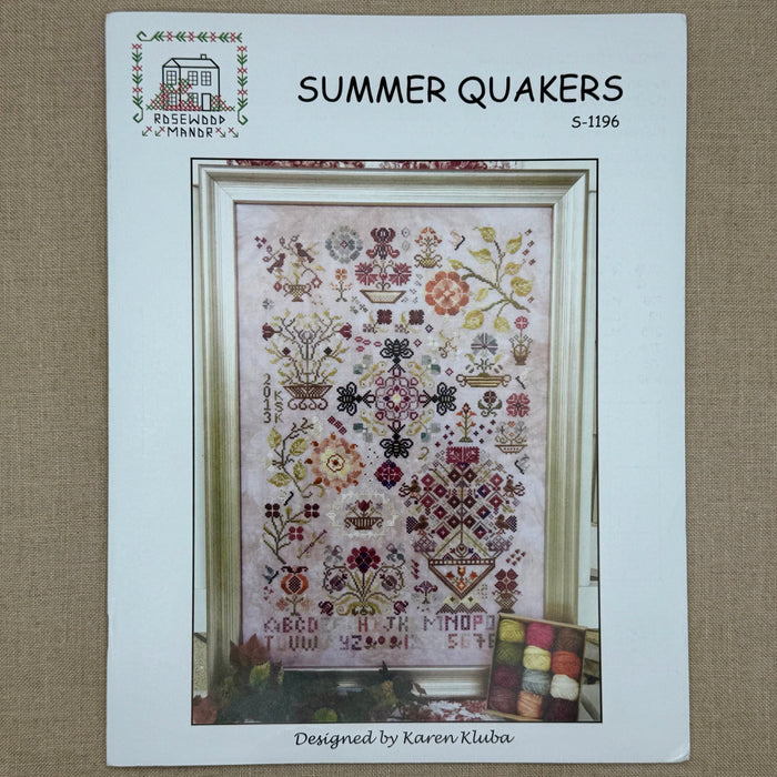 Rosewood Manor - Summer Quakers - Booklet Chart with Roxy Floss Co Conversion