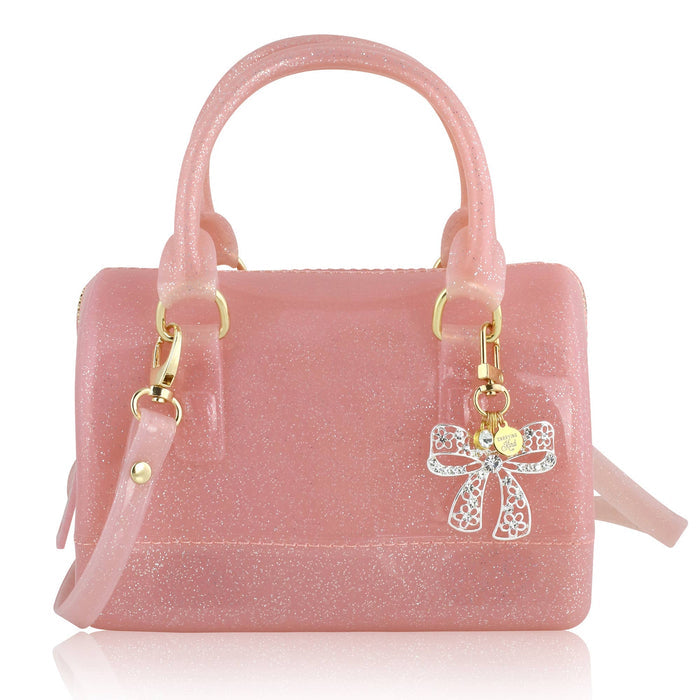 Ruby Light Pink Sparkle Jelly Purse