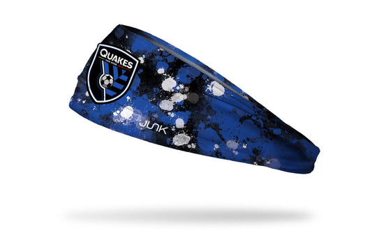 San Jose Earthquakes: Splatter Big Bang Lite Headband - View 1
