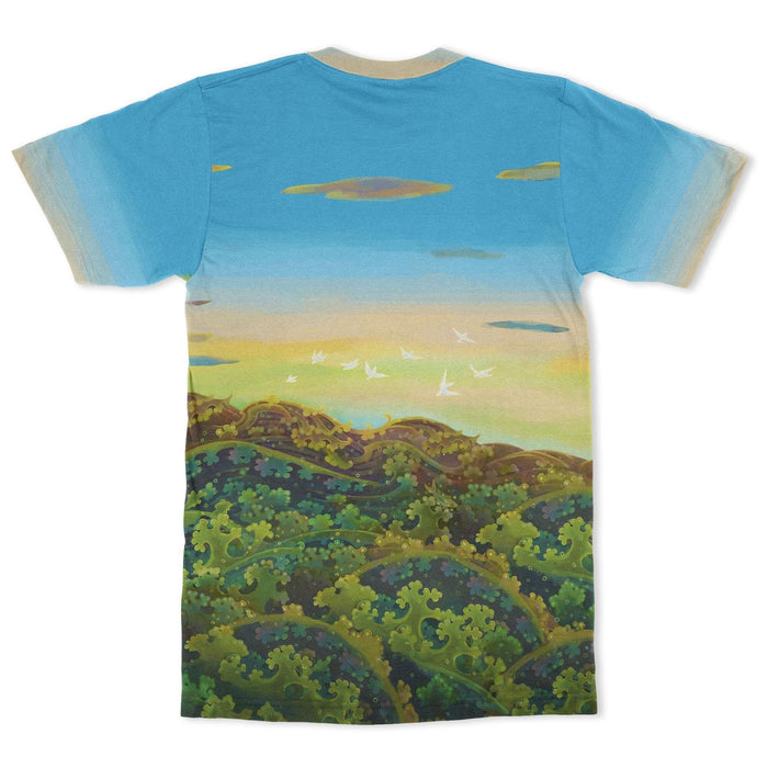 Sativa Bodhisattva Kundalini Cannabis Buddhist 420 Weed Herb Ganja Zen Trippy T-Shirt