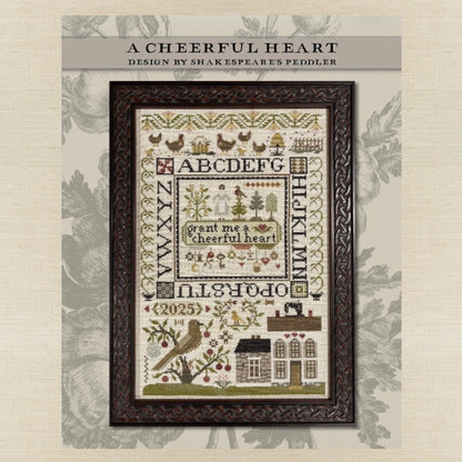 Shakespeare's Peddler - A Cheerful Heart - Booklet Chart IH and/or Roxy Floss Conversion