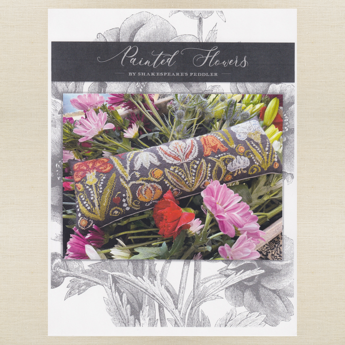 Shakespeare's Peddler - Painted Flowers - Booklet Chart IH and/or Roxy Floss Conversion