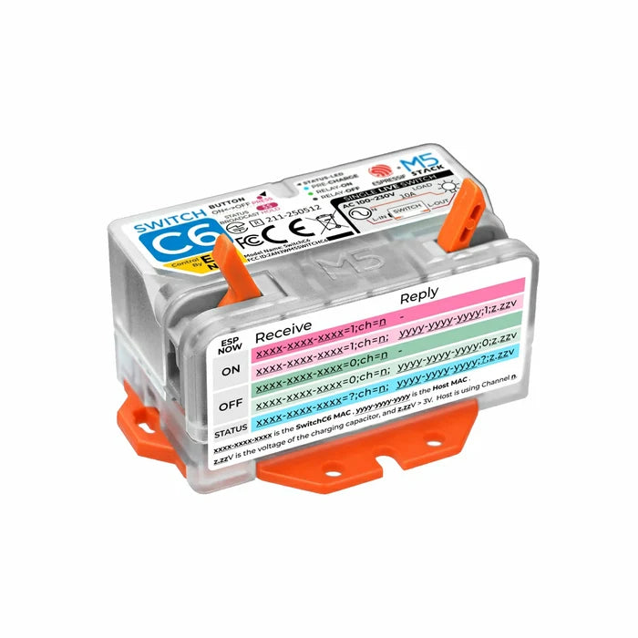 Single Live Wire Wi-Fi Smart Switch (ESP32-C6) - m5stack-store