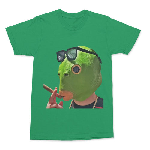 Smokin Green Fish T-Shirt