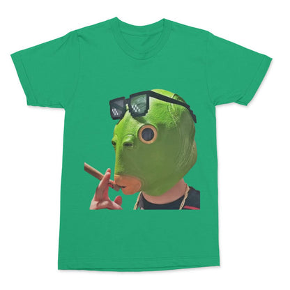 Smokin Green Fish T-Shirt