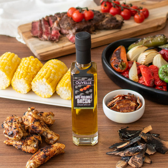 Maple-Wood Smoked Bacon Infused Olive Oil