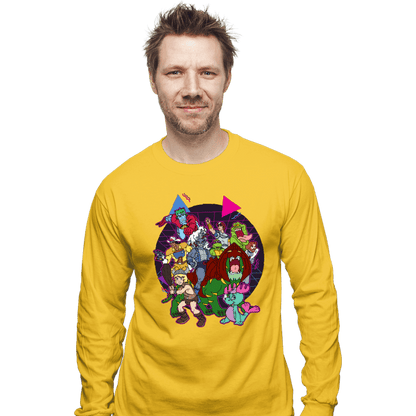 Long Sleeve Shirts, Unisex / Small / Gold