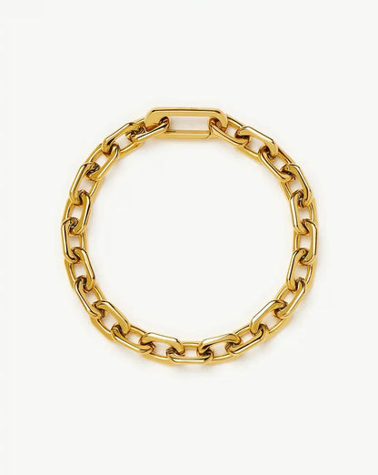 Square Paperclip Chain Bracelet | 18ct Gold Plated Bracelets Missoma