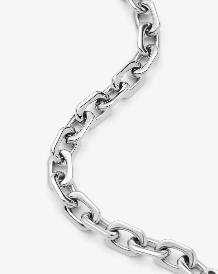 Square Paperclip Chain Bracelet | Platinum Plated Bracelets Missoma