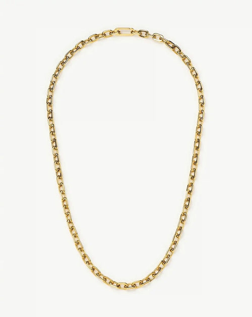 Square Paperclip Chain Necklace | 18ct Gold Plated Necklaces Missoma