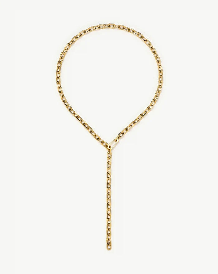 Square Paperclip Chain Necklace | 18ct Gold Plated Necklaces Missoma