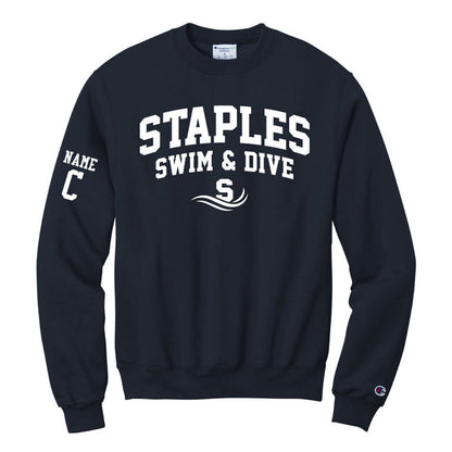 Staples Girls Swim & Dive Champion Crewneck Sweatshirt Logowear Staples Girls Swim & Dive