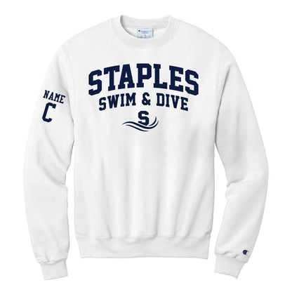 Staples Girls Swim & Dive Champion Crewneck Sweatshirt Logowear Staples Girls Swim & Dive