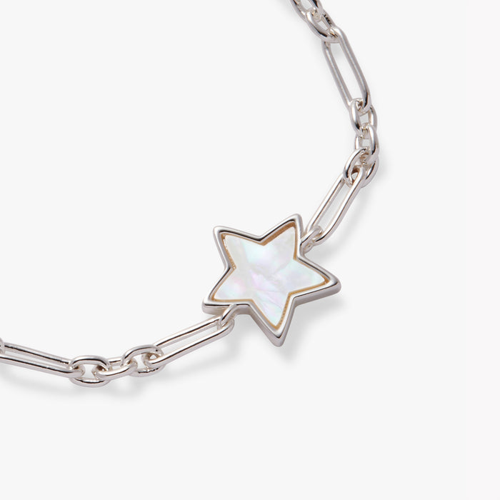 Star Mother of Pearl Adjustable Bracelet