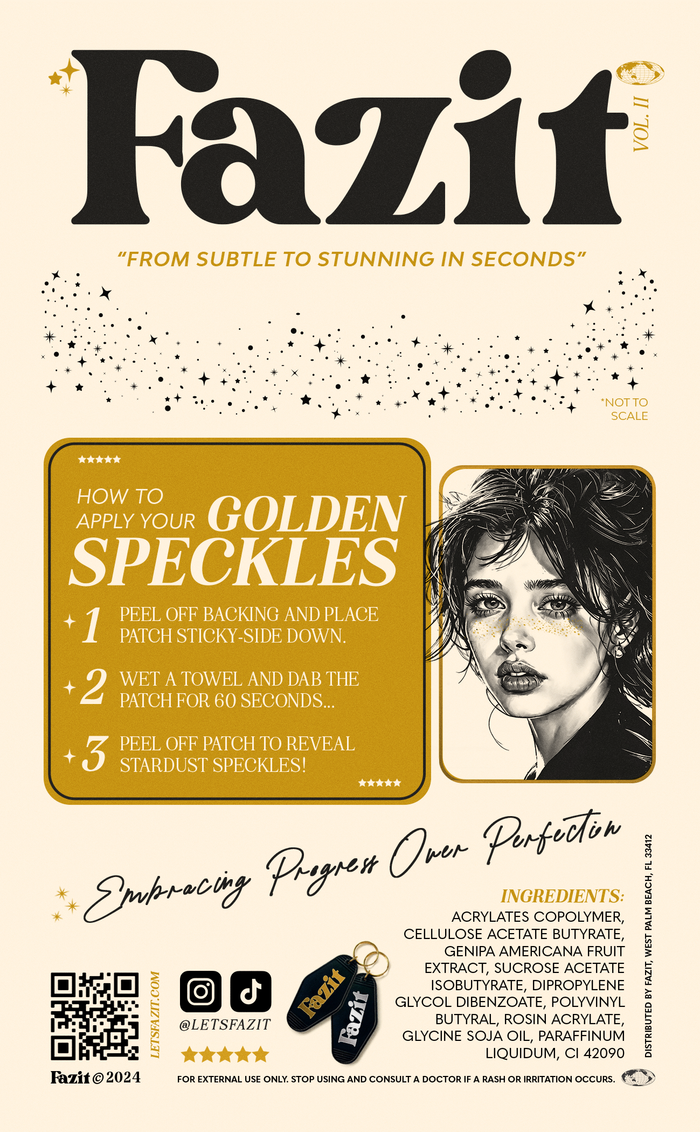 Stardust Speckles Makeup Patches | Gold