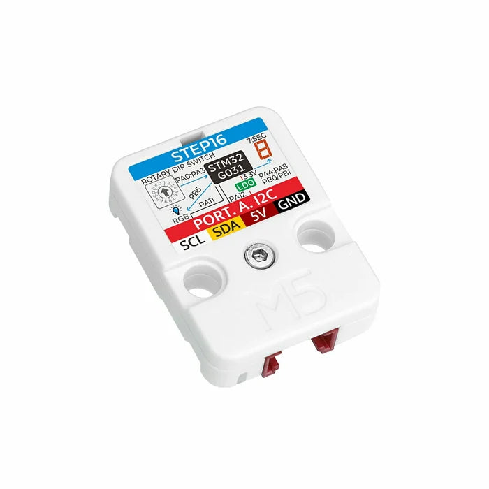 Step16 Unit with 16-bit Rotary Encoder (GSMR-16) - m5stack-store