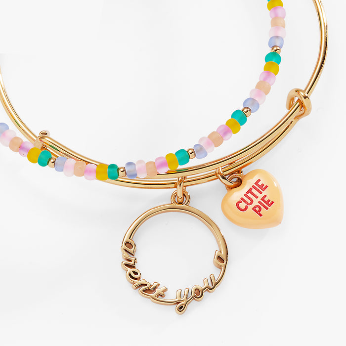 Sweethearts® 'Aren't You A Cutie Pie' Bangles Set of 2