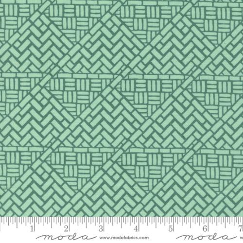 Tango Mosaic Geometric Basket Weave- Pistachio 1 Yard Cut