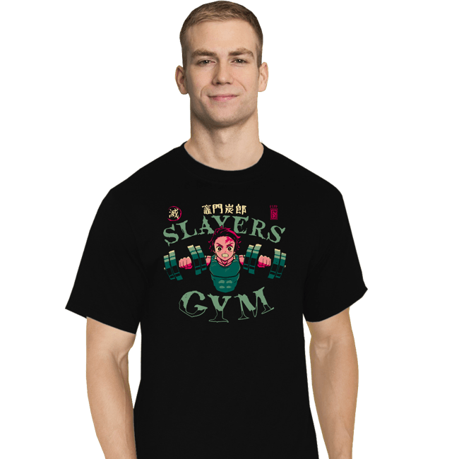 Secret_Shirts T-Shirts, Tall / Large / Black Tanjiro Slayers Gym