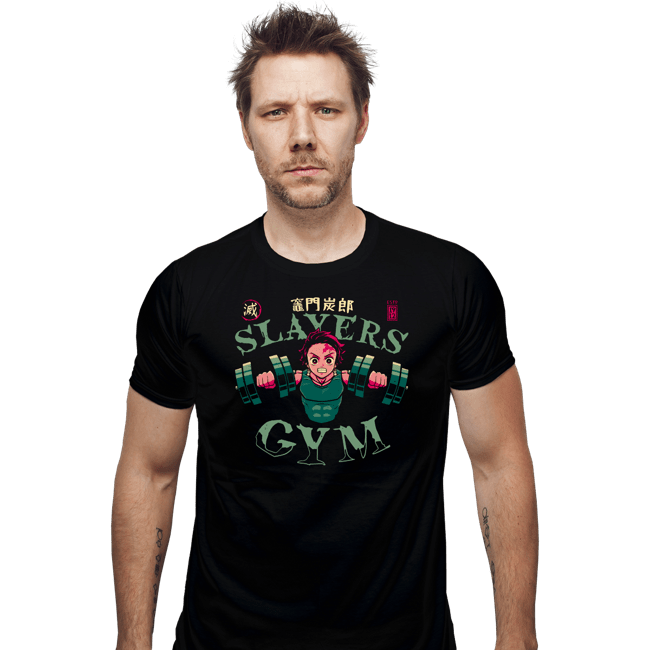 Secret_Shirts Fitted Shirts, Mens / Small / Black Tanjiro Slayers Gym