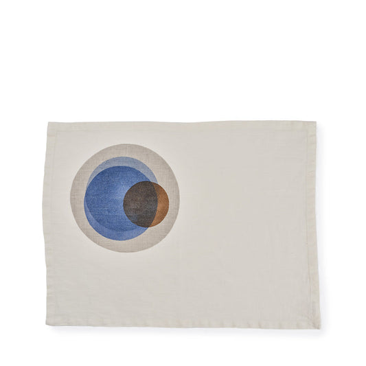Tela Linen Placemat Macchiato in Distant Blue (Set of 2)