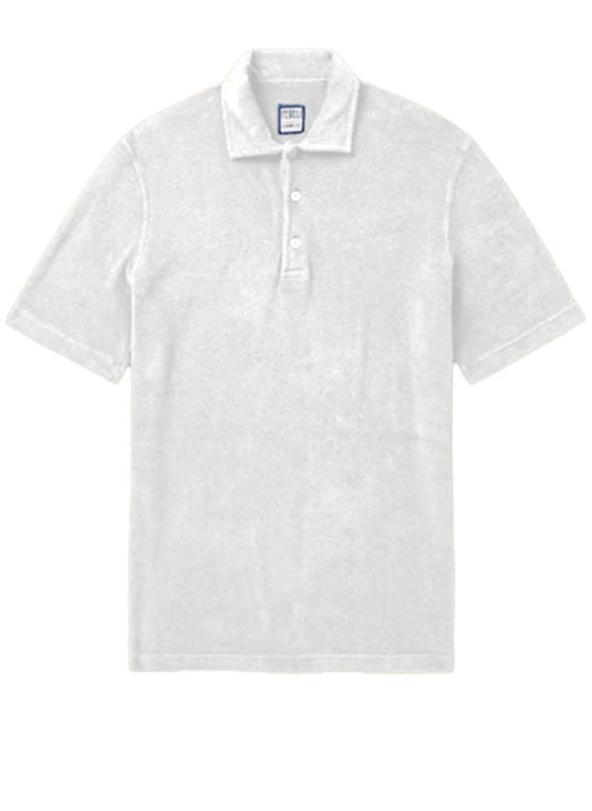 Polos Fedeli Terry Button Polo White Apoella