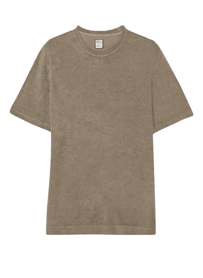 T-shirts Fedeli Terry Crew Neck T-shirt Beige Apoella