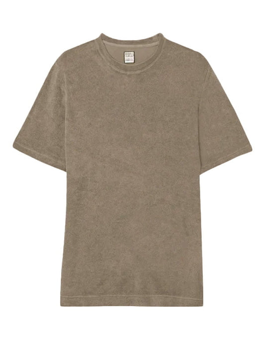 T-shirts Fedeli Terry Crew Neck T-shirt Beige Apoella