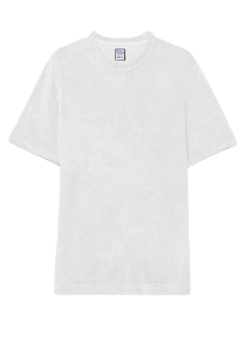 T-shirts Fedeli Terry Crew Neck T-shirt White Apoella