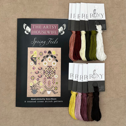 The Artsy Housewife - Spring Feels - Chart IH and/or Roxy Floss Conversion
