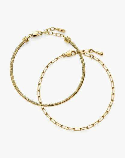 The Go-To Bracelet Set | 18ct Gold Plated Bracelets Missoma