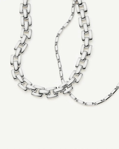 The Timeless Bracelet Set | Sterling Silver/Platinum Plated Bracelets Missoma