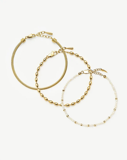 The Ultimate Bracelet Set | 18ct Gold Plated Bracelets Missoma