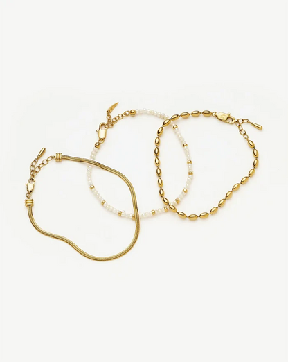 The Ultimate Bracelet Set | 18ct Gold Plated Bracelets Missoma