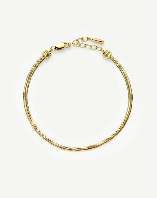 Thin Snake Chain Bracelet | 18ct Gold Plated Bracelets Missoma