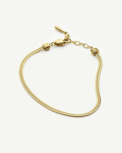 Thin Snake Chain Bracelet | 18ct Gold Plated Bracelets Missoma