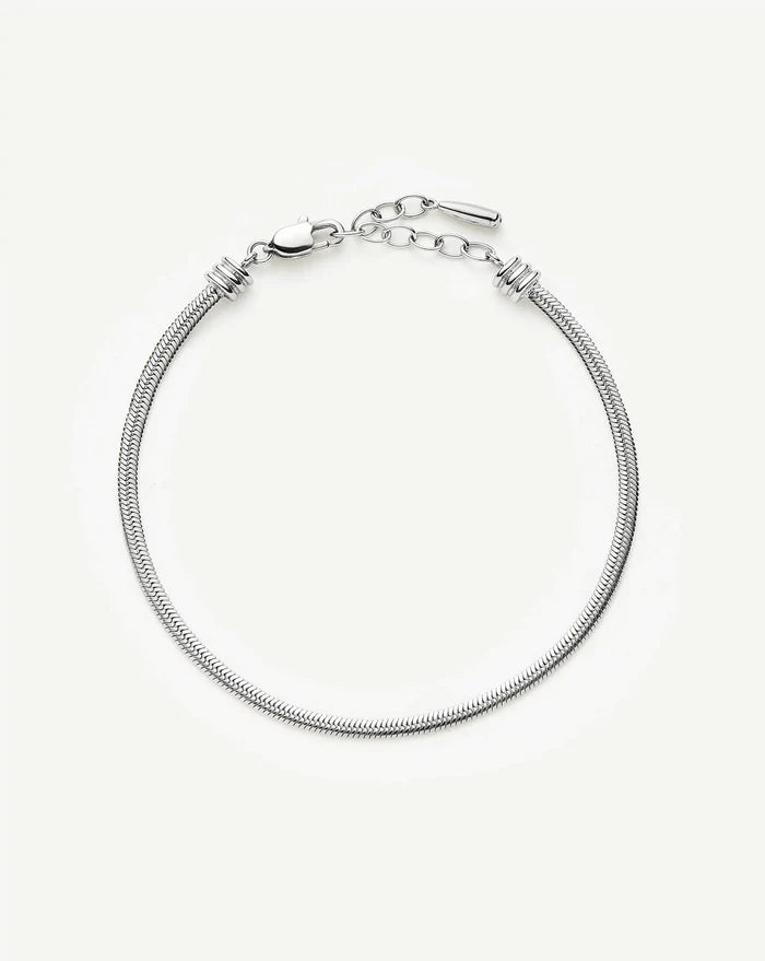 Thin Snake Chain Bracelet | Platinum Plated Bracelets Missoma
