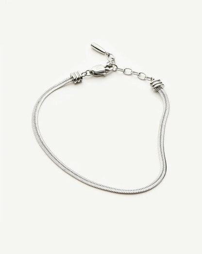 Thin Snake Chain Bracelet | Platinum Plated Bracelets Missoma