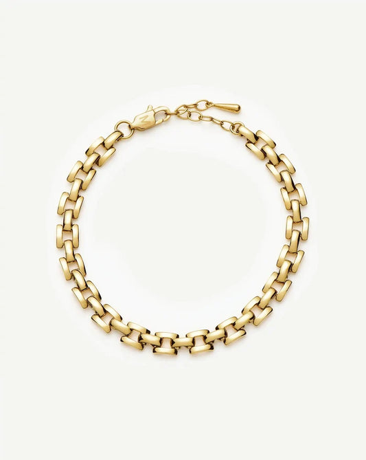 Timepiece Link Chain Bracelet | 18ct Gold Plated Bracelets Missoma