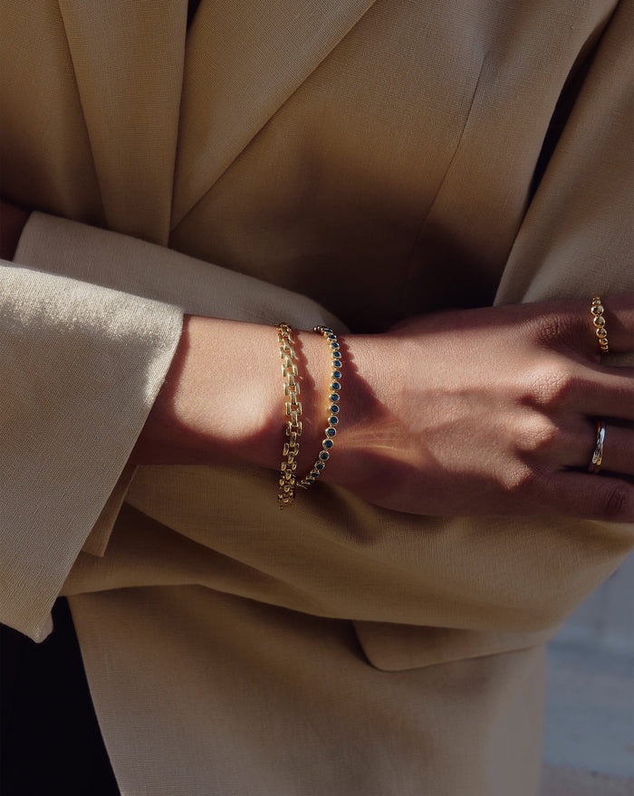 Timepiece Link Chain Bracelet | 18ct Gold Plated Bracelets Missoma