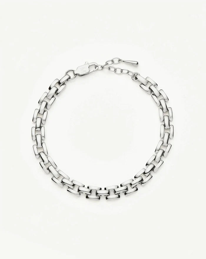 Timepiece Link Chain Bracelet | Platinum Plated Bracelets Missoma