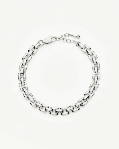Timepiece Link Chain Bracelet | Platinum Plated Bracelets Missoma