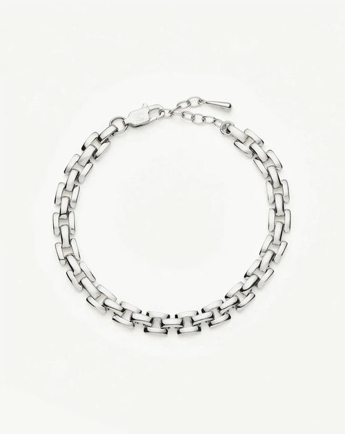 Timepiece Link Chain Bracelet | Platinum Plated Bracelets Missoma
