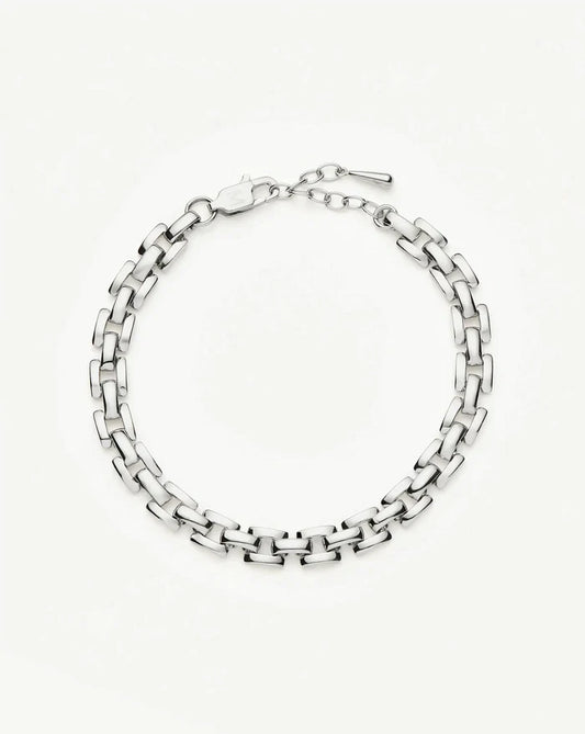 Timepiece Link Chain Bracelet | Platinum Plated Bracelets Missoma