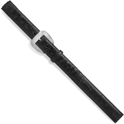 Tony Lama Men - Ostrich Print Western Belt (Black) 1373L