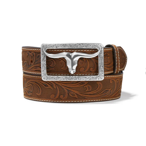 Tony Lama Men - Stockyard Western Belt (Brown) C42859