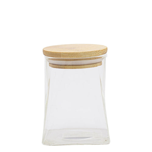 Torino Curved Borosilicate 510ml Canister - Clear