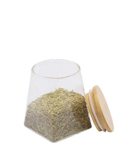 Torino Curved Borosilicate 740ml Canister - Clear