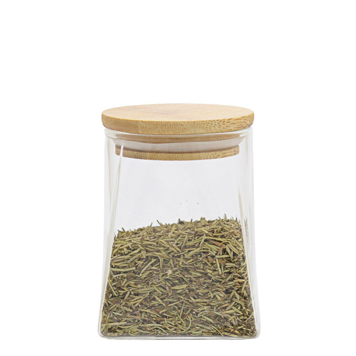 Torino Curved Borosilicate 910ml Canister - Clear