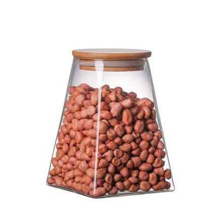 Torino Curved Borosilicate 910ml Canister - Clear